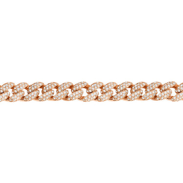 Diamond Cuban Necklace in 14k Gold 17.62 Ctw
